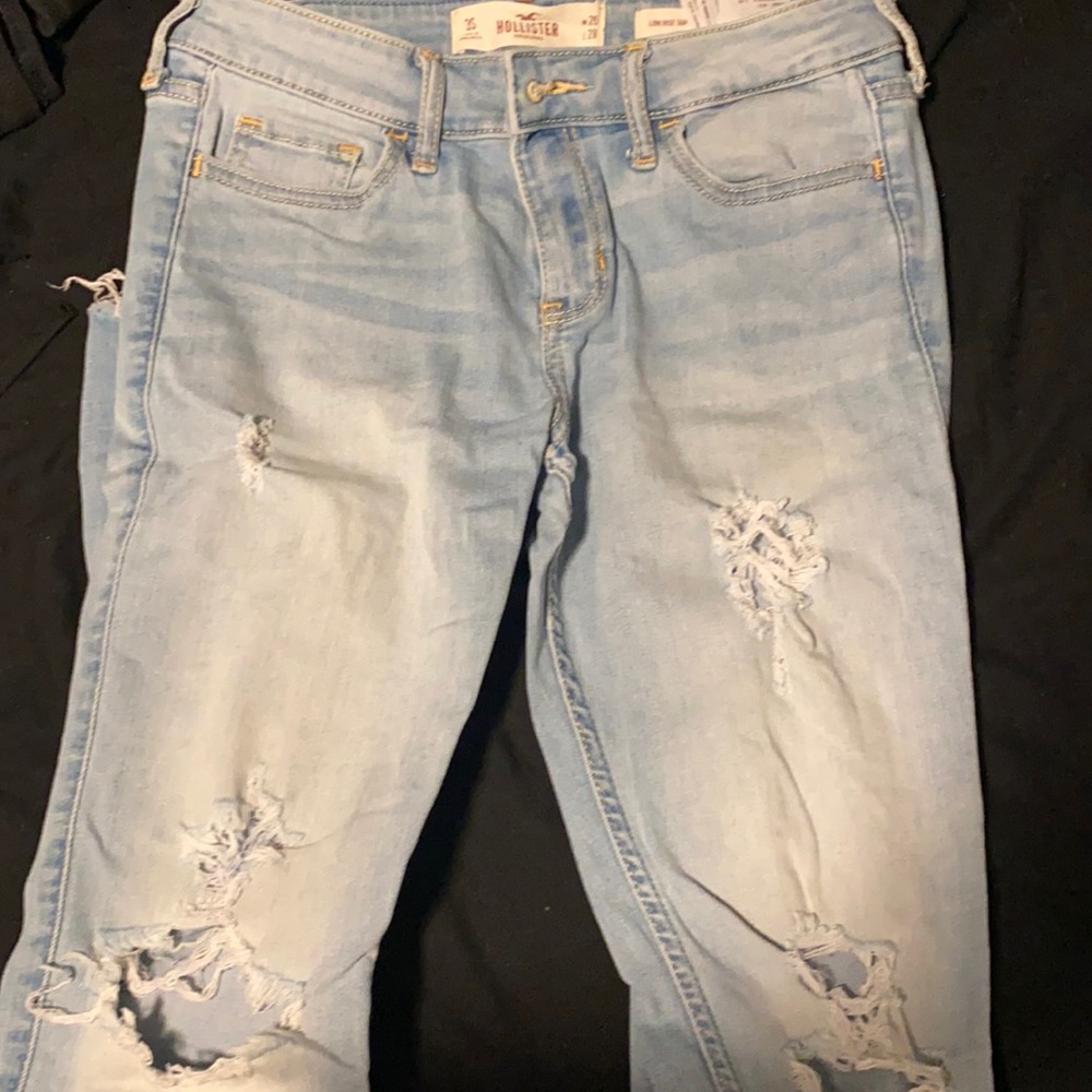 light wash low rise super skinny